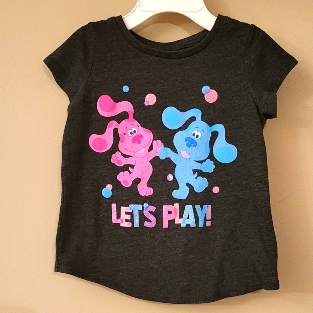 Blue's Clues "Let's Play" short sleeved tee shirt